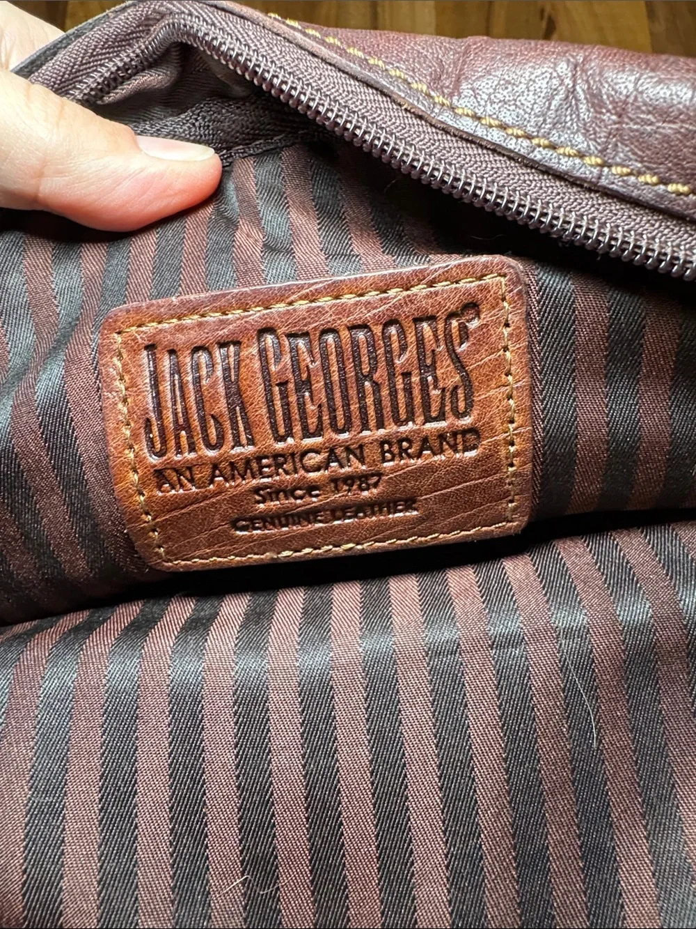 Jack Georges Brown Leather Crossbody/shoulder Bag - Classic Everyday Carry
